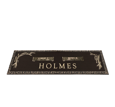 Bronze Headstone 36x13 Companion without Base