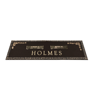 Bronze Headstone 44x14 Companion without Base