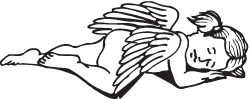 Clipart Image For Headstone Monument angel 02