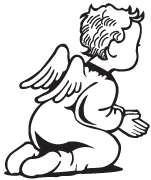 Clipart Image For Headstone Monument angel 03