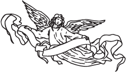 Clipart Image For Headstone Monument angel 06