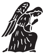 Clipart Image For Headstone Monument angel 09
