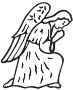 Clipart Image For Headstone Monument angel 10