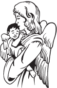 Clipart Image For Headstone Monument angel 14