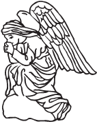 Clipart Image For Headstone Monument angel 32