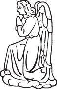 Clipart Image For Headstone Monument angel 39