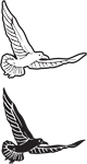 Clipart Image For Headstone Monument Bird 07