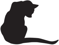 Clipart Image For Headstone Monument Cat 06