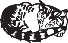 Clipart Image For Headstone Monument Cat 07
