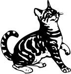 Clipart Image For Headstone Monument Cat 12