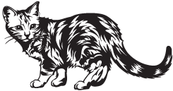 Clipart Image For Headstone Monument Cat 15