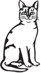 Clipart Image For Headstone Monument Cat 16