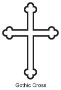 Clipart Image For Headstone Monument cross 23