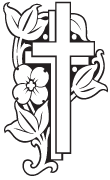 Clipart Image For Headstone Monument cross 42