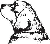 Clipart Image For Headstone Monument Dog 03