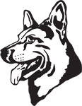 Clipart Image For Headstone Monument Dog 05