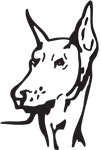 Clipart Image For Headstone Monument Dog 09