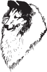 Clipart Image For Headstone Monument Dog 14