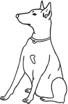Clipart Image For Headstone Monument Dog 16
