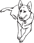 Clipart Image For Headstone Monument Dog 19