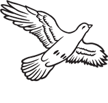 Clipart Image For Headstone Monument Dove 09
