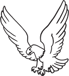 Clipart Image For Headstone Monument Eagle 04