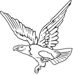 Clipart Image For Headstone Monument Eagle 07