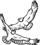 Clipart Image For Headstone Monument Eagle 08