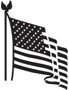 Clipart Image For Headstone Monument Flag 02