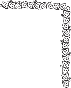 Clipart Image For Headstone Monument floral-border 03