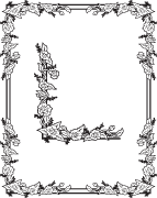 Clipart Image For Headstone Monument floral-border 07