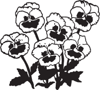 Clipart Image For Headstone Monument flower 11