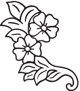 Clipart Image For Headstone Monument flower 22