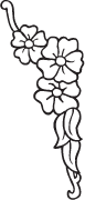 Clipart Image For Headstone Monument flower 29