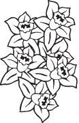 Clipart Image For Headstone Monument flower 34