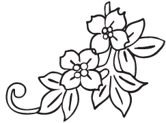 Clipart Image For Headstone Monument flower 36