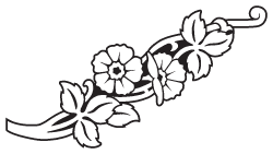 Clipart Image For Headstone Monument flower 40