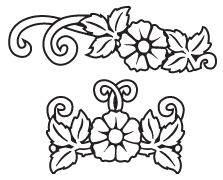 Clipart Image For Headstone Monument flower 41