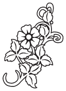 Clipart Image For Headstone Monument flower 55