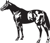 Clipart Image For Headstone Monument Horse 06
