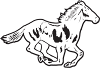 Clipart Image For Headstone Monument Horse 07