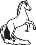 Clipart Image For Headstone Monument Horse 18