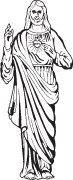 Clipart Image For Headstone Monument jesus 03