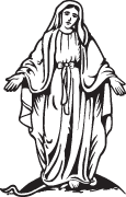 Clipart Image For Headstone Monument mary 01