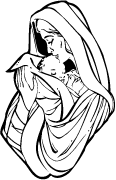 Clipart Image For Headstone Monument mary 02
