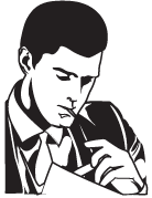 Clipart Image For Headstone Monument man 05