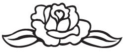 Clipart Image For Headstone Monument rose 06