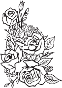 Clipart Image For Headstone Monument rose 13