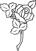 Clipart Image For Headstone Monument rose 14