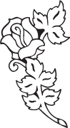 Clipart Image For Headstone Monument rose 19